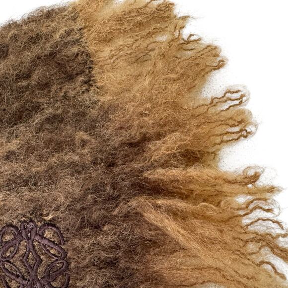 Loewe Brown Mohair & Wool Scarf - Picture 8 of 9